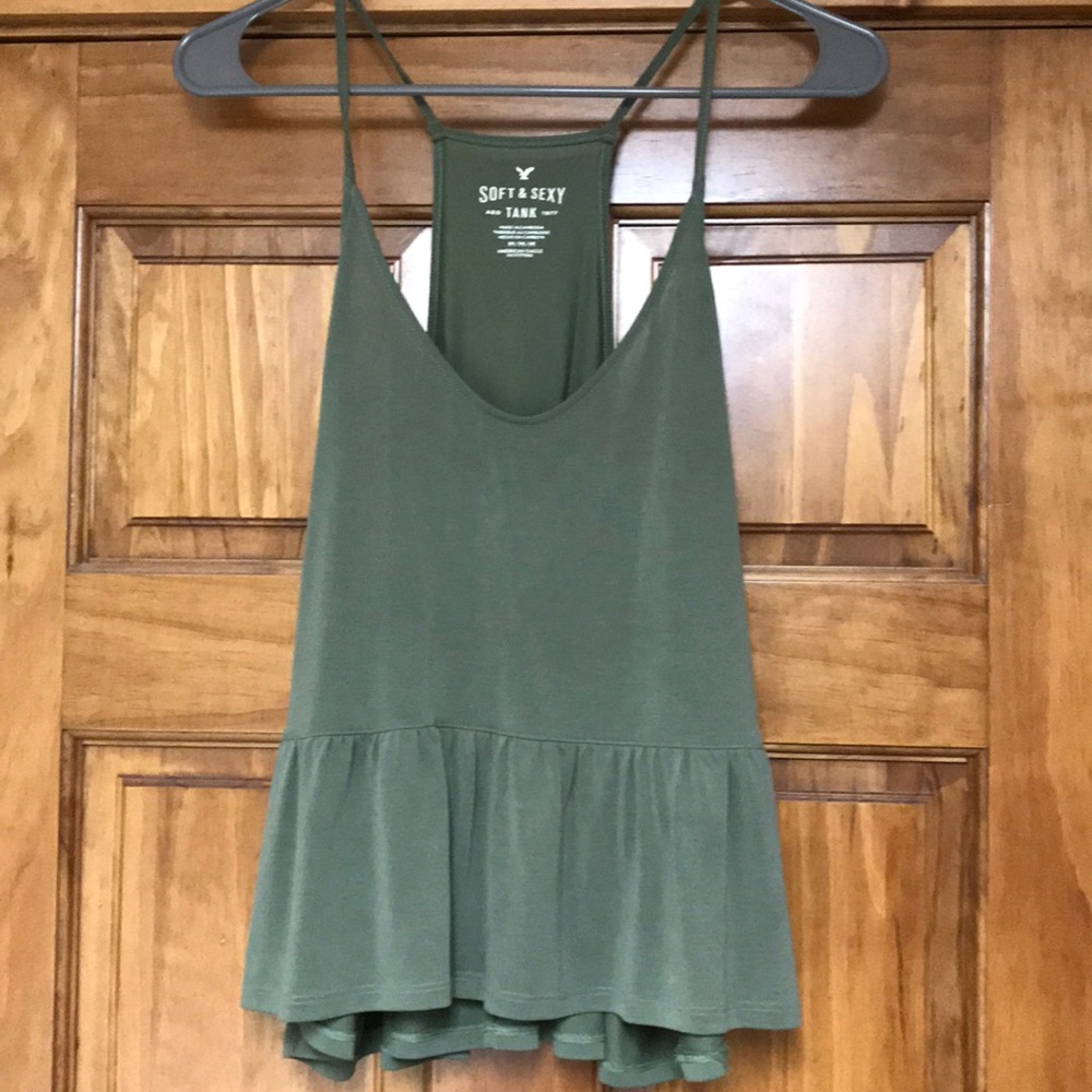 American Eagle soft & sexy olive green tank top
